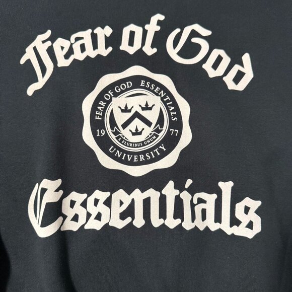 Essentials Fear of God shrunken vintage university hoodie   SIZE XS-XL - Picture 3 of 6